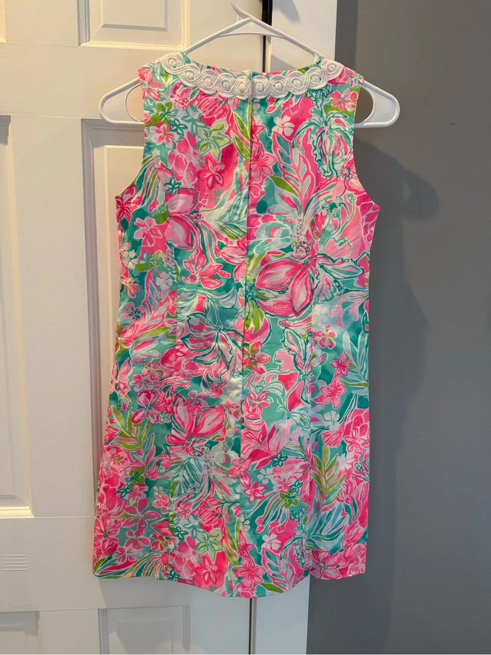 Lilly Pulitzer Pink & Turquoise Floral Sleeveless Dress
